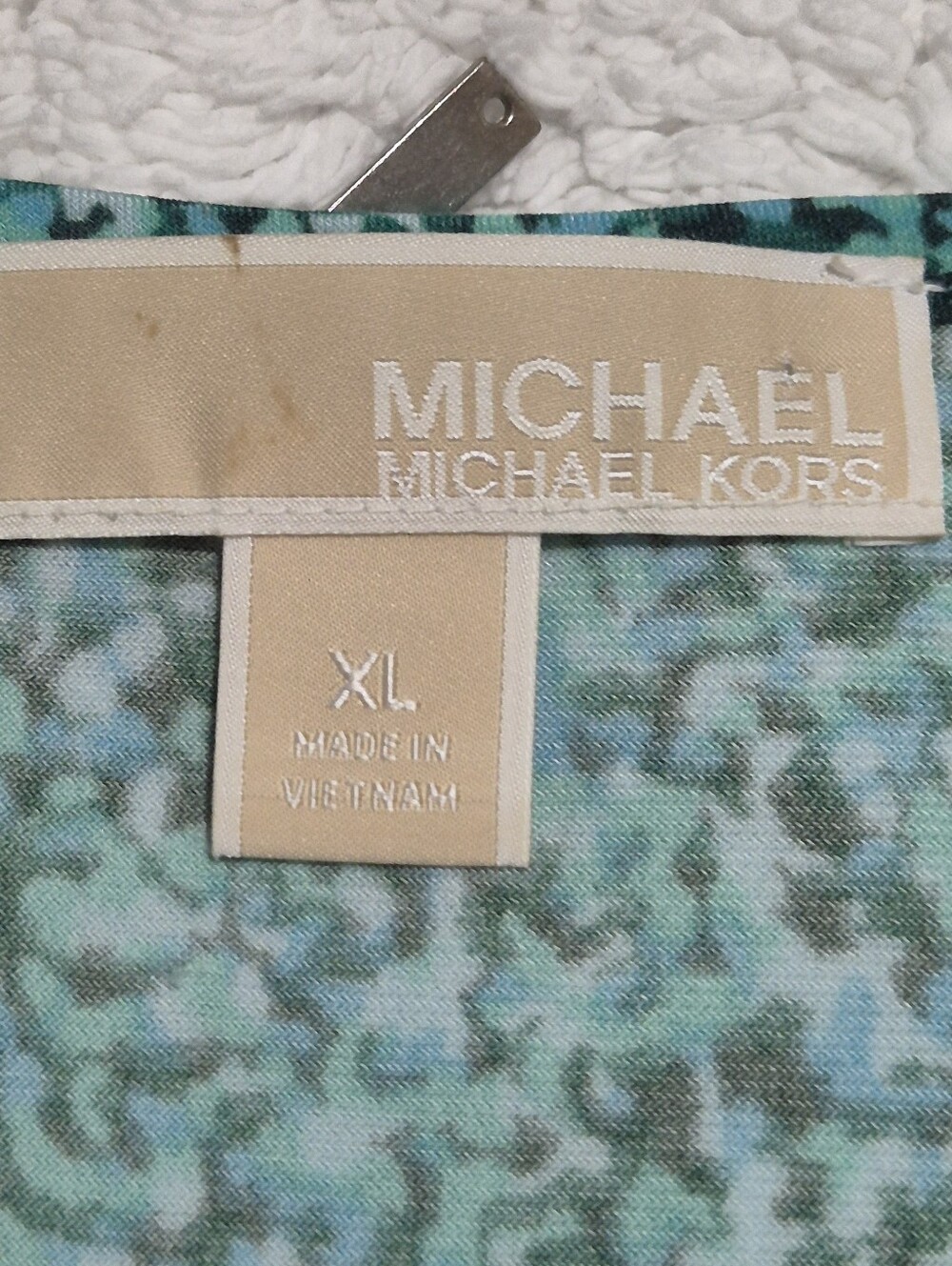 Michael Kors Teal Floral Sleeveless Maxi Dress  Size:XL - Picture 10 of 12